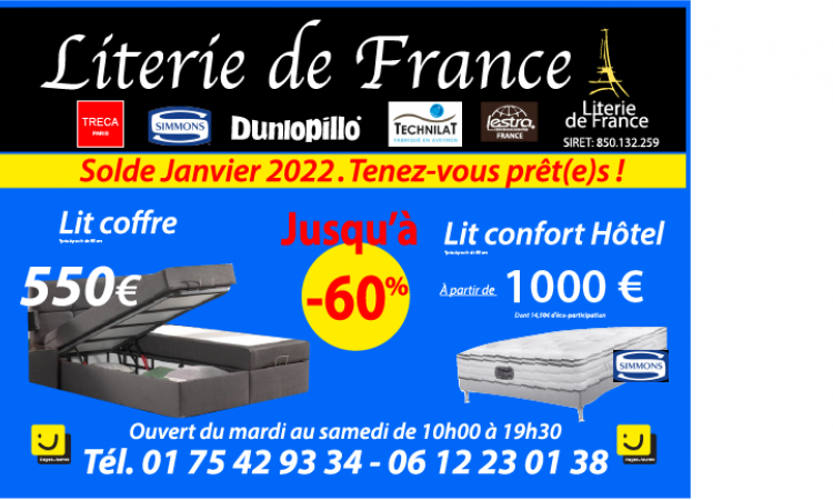 LES SOLDES JUSQU A -70% SUR NOS MATELAS SOMMIERS  LIT COFFRE SELECTIONNE POUR VOUS